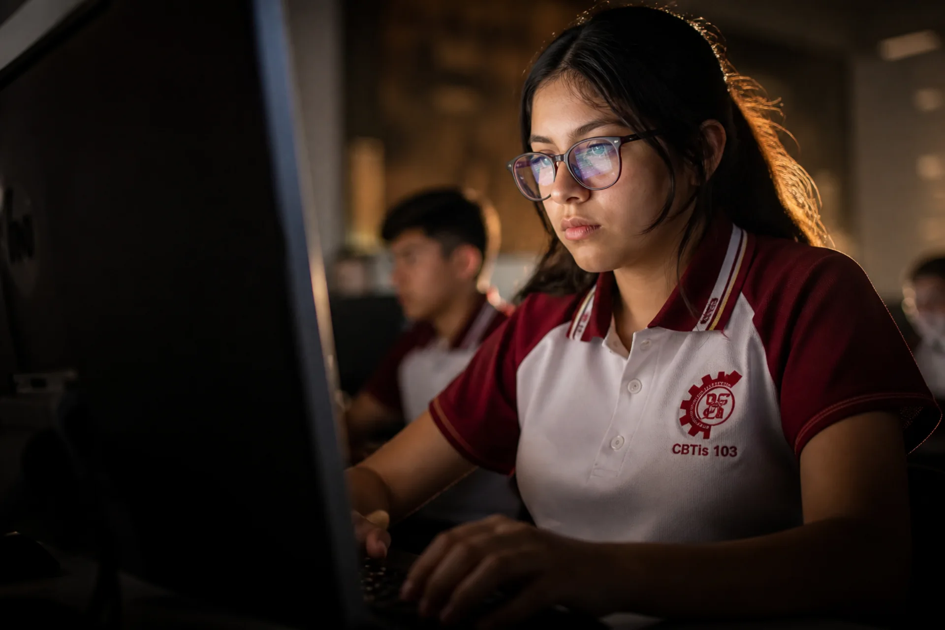 Estudiantes de Programación en el CBTIS 103